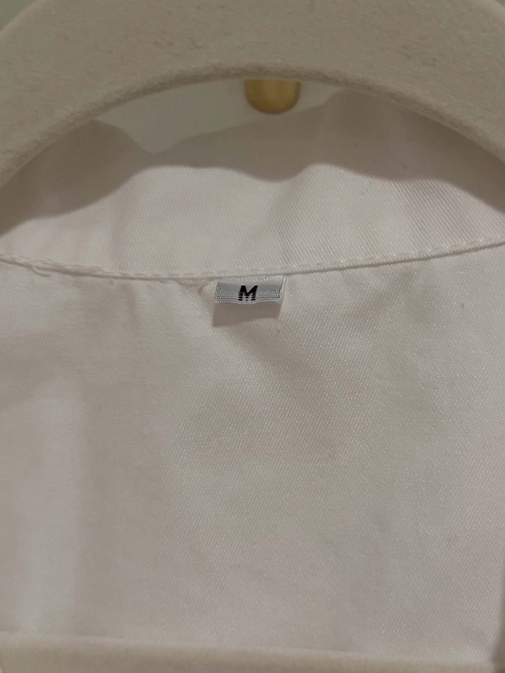 White Utility Shirt Dress with Patch Pockets - Picture 2 of 3